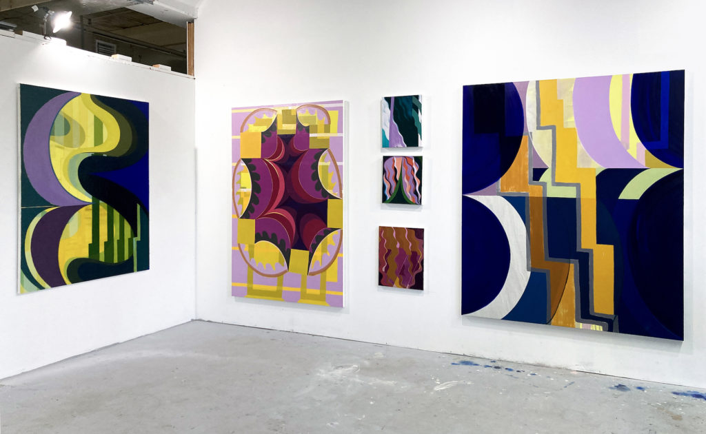 Beverly Acha's work in studio, Miami, 2021 