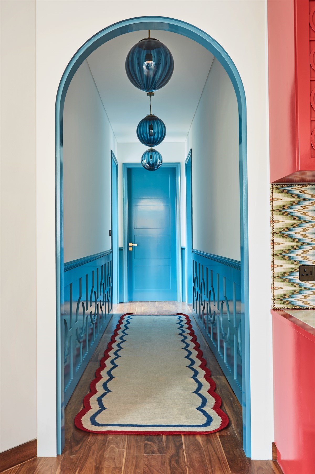 Paola pendants in a room by Elizabeth Hay Design