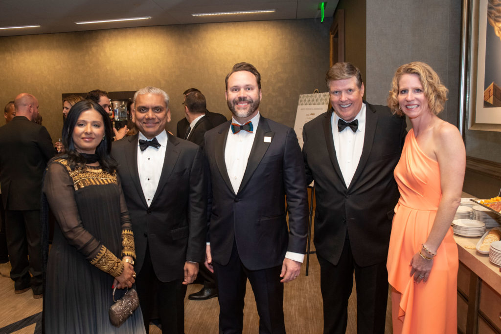 Gunjan & Anurag Jain, Michael Brookshire, Tom Black, Keri Brookshire  (Photo by Tamytha Cameron   )