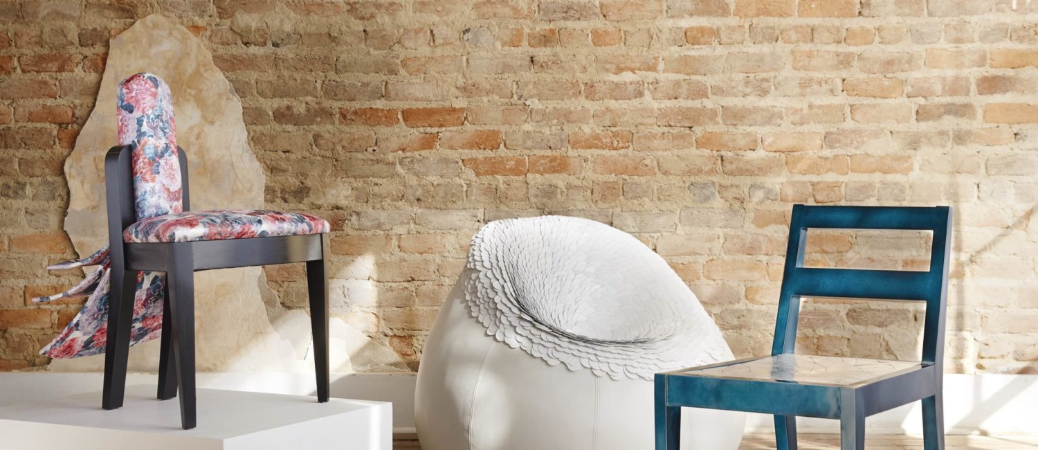 Annie Evelyn’s furnishing are among the American-made creations showcased by Mill Collective at The Halles in Round Top.
