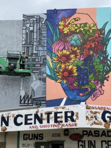 Mila Sketch in action, Pasadena, Texas. Sketch, one of Austin’s acclaimed street artists, is featured at West Chelsea Contemporary at The Halles.