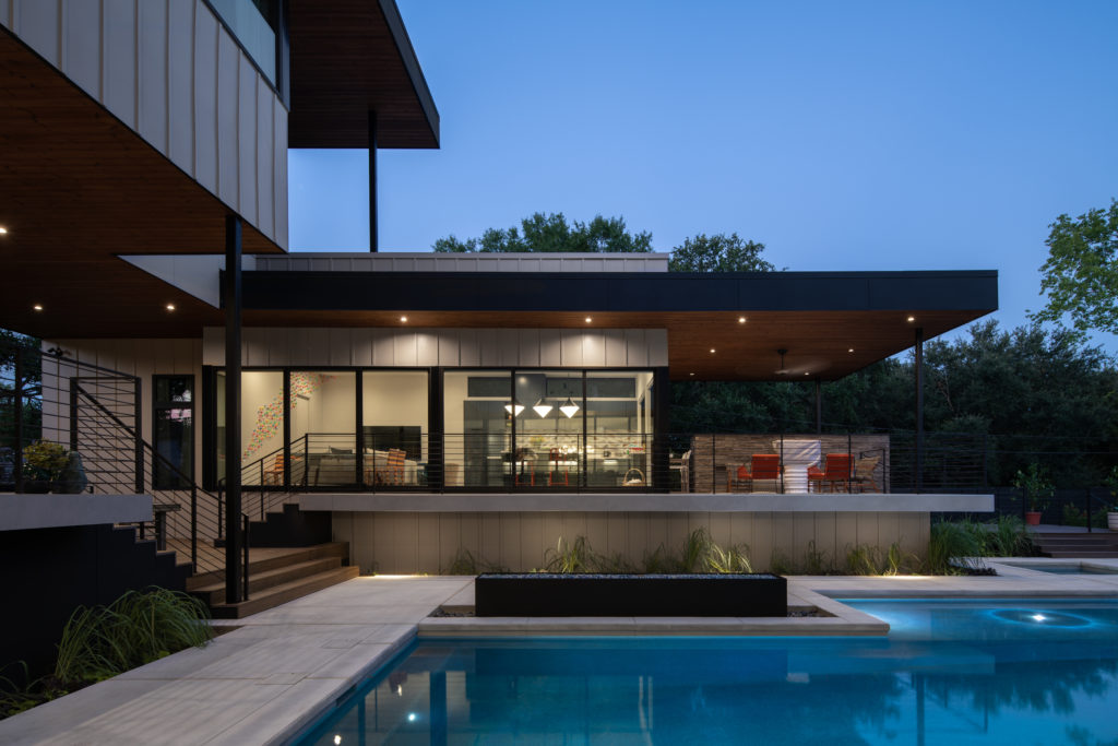 sudioMET, working with BEC Engineers, & Consultants designed this 6,000 sq. ft. home in Braeswood Place. Interiors by Laura U Design. (Photo by Luis Ayala)