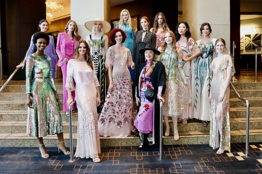 Alice Temperley with models_Photo by Priscilla Dickson