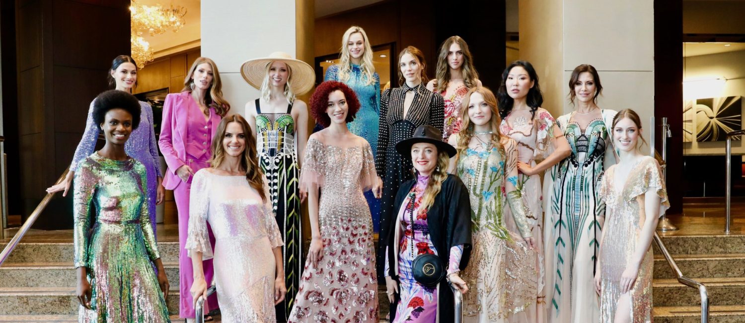 Alice Temperley with models_Photo by Priscilla Dickson