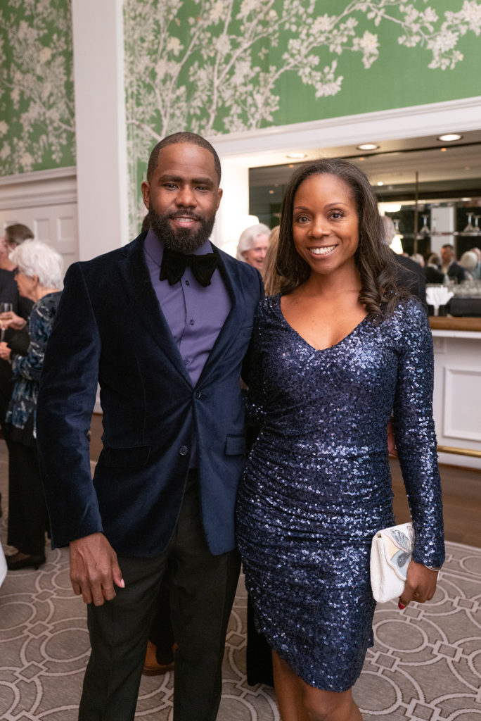 Andre & Gina Evans at Preservation Houston's Good Brick Awards dinner.