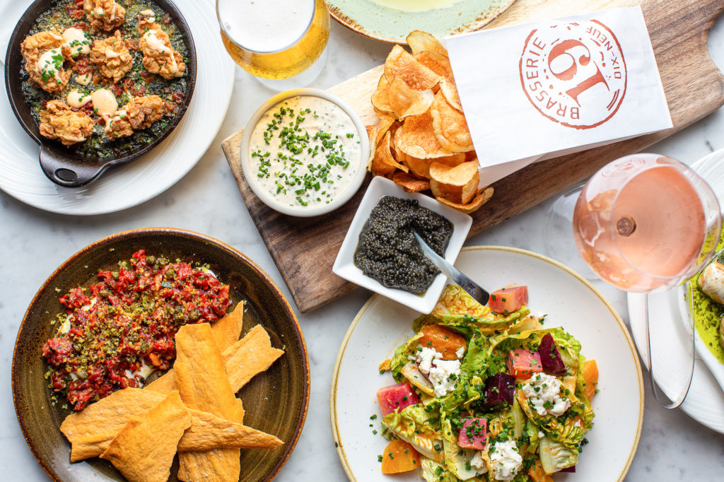 Brasserie 19 retains its original menu while adding dishes created to appeal to the chichi crowd that hangs there. (Photo by Andrew Hemmingway)