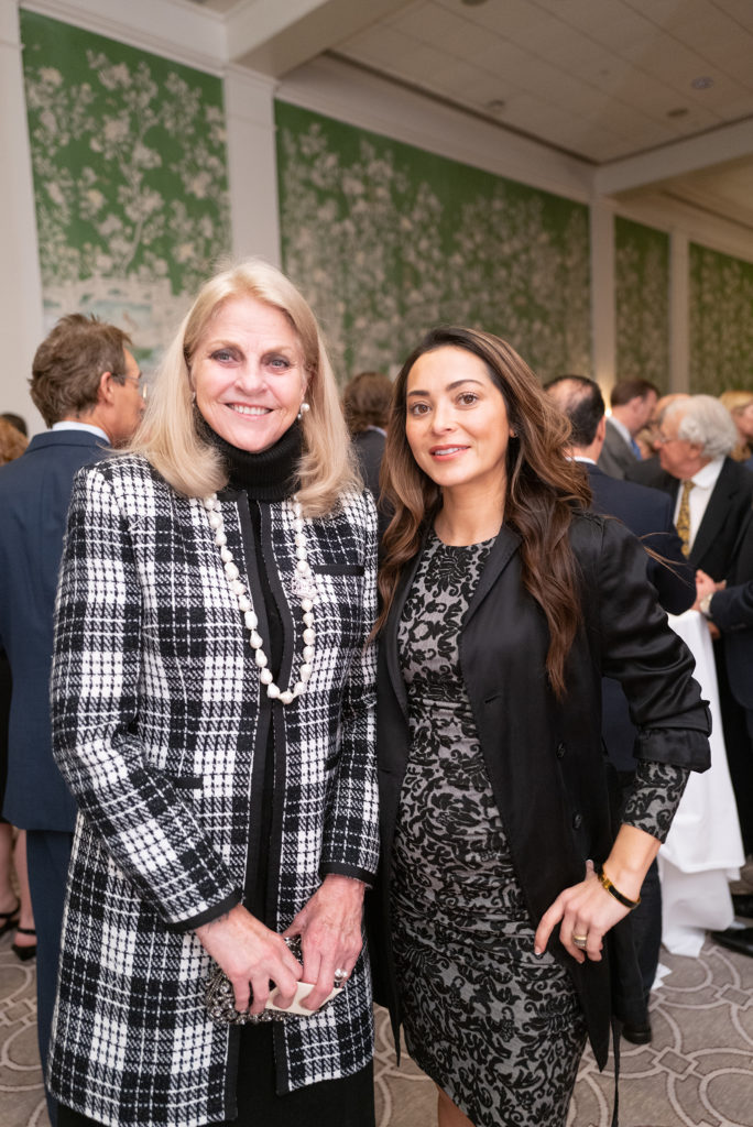 Becky Zimmerman, Kirsten Seglem at Preservation Houston's Good Brick Awards dinner.