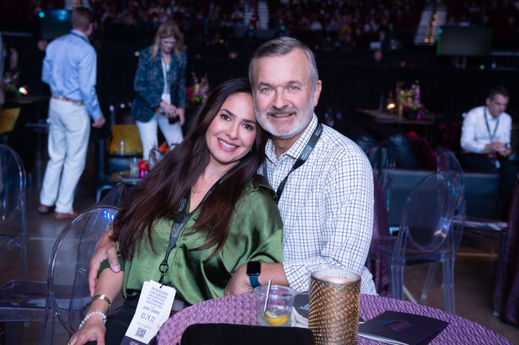 Candace Sanchez & Bob Gwin at the MD Anderson Cancer Center 80th Anniversary Celebration at Toyota Center. (Photo courtesy of MD Anderson) 