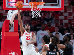 University of Houston Cougars basketball team clinched the American Athletic Conference crown with a win over Cincinnati, 71-53 at the Fertitta Center