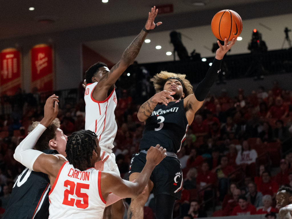 Cincinnati guard Mike Saunders Jr. found out how tough UH's defense can be. (Photo by F. Carter Smith)