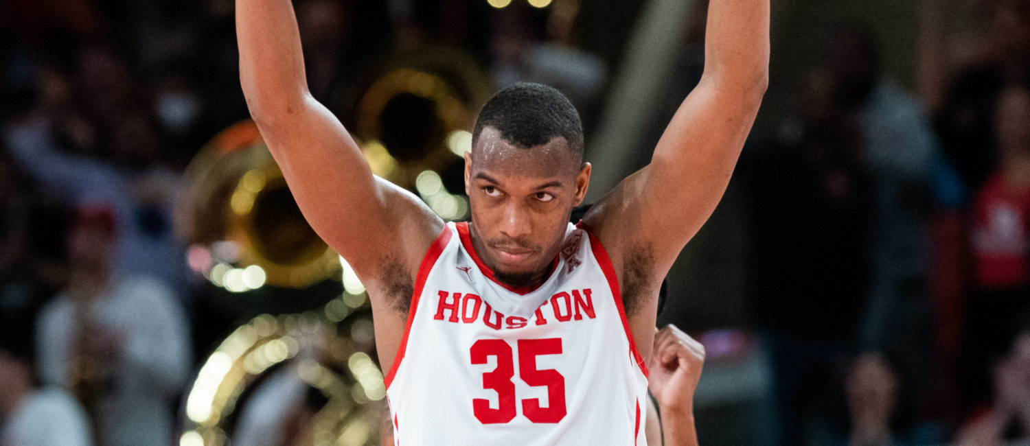 University of Houston forward Fabian White Jr. refused to let the Cougars win on clinch night. (Photo by F. Carter Smith)