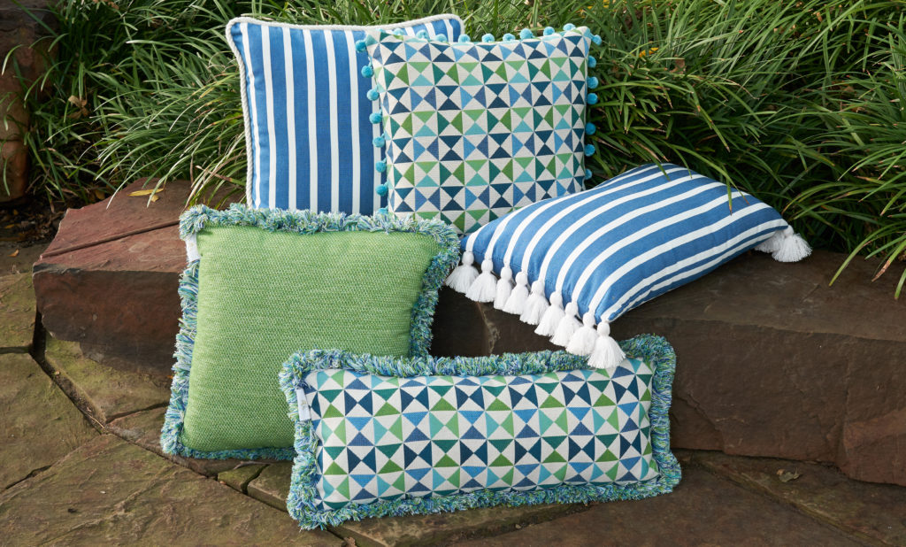 With a simple flip and turn of a pillow, you can have a new look every day of the week.