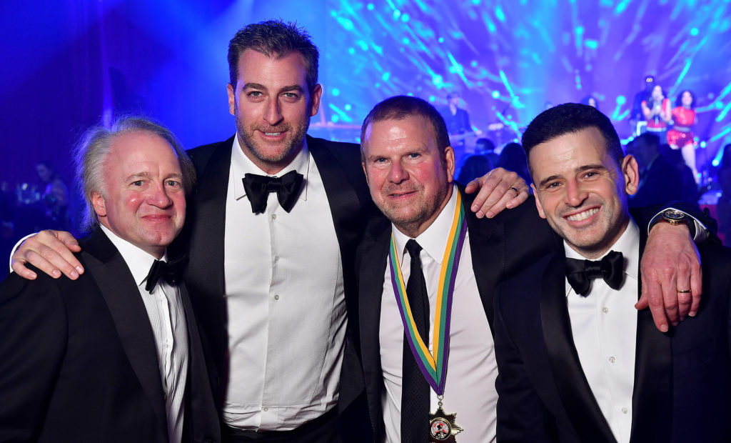Dave Jacquin, Mark Birnbaum, Tilman Fertitta, Eugene Remm  at the annual San Luis Salute. (Dave Rossman photo)