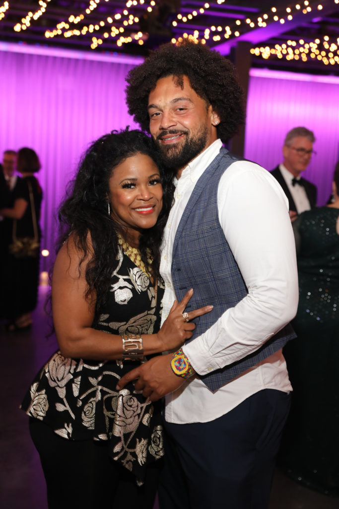 DeQuina Moore & Kelvin Pooler at the Stages "Light the Night" gala held at The Gordy (Photo by Priscilla Dickson)