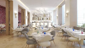 Dior – Monsieur Dior Restaurant at 30 Montaigne (Photo by  © Kristen Pelou)