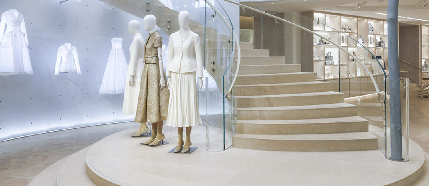 Dior – modern luxury at Dior’s newly reopened boutique (Photo by  © Kristen Pelou)