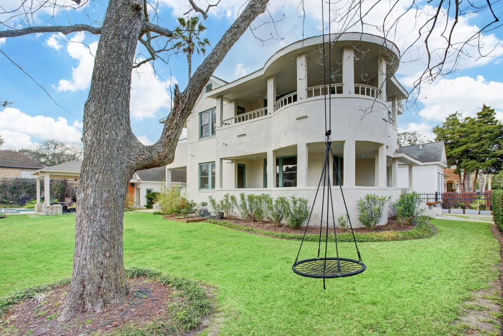 The 3,760 square foot home at 607 Harvard Street in The Heights enjoys two lots of outdoor entertaining space.  (Photo by TK Images)