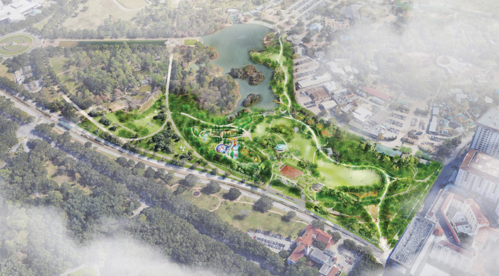 Herman Park Conservancy is poised to launch a $46.5 million enhancement program to transform 26 acres of unused terrain into a park people pleaser.