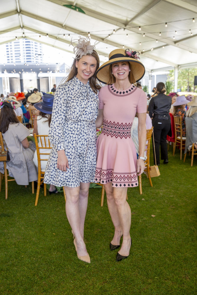 Catherine Clay, Emily Clay at Hermann Park Conservancy's Hats in the Park luncheon (Photo by Jenny Antill)