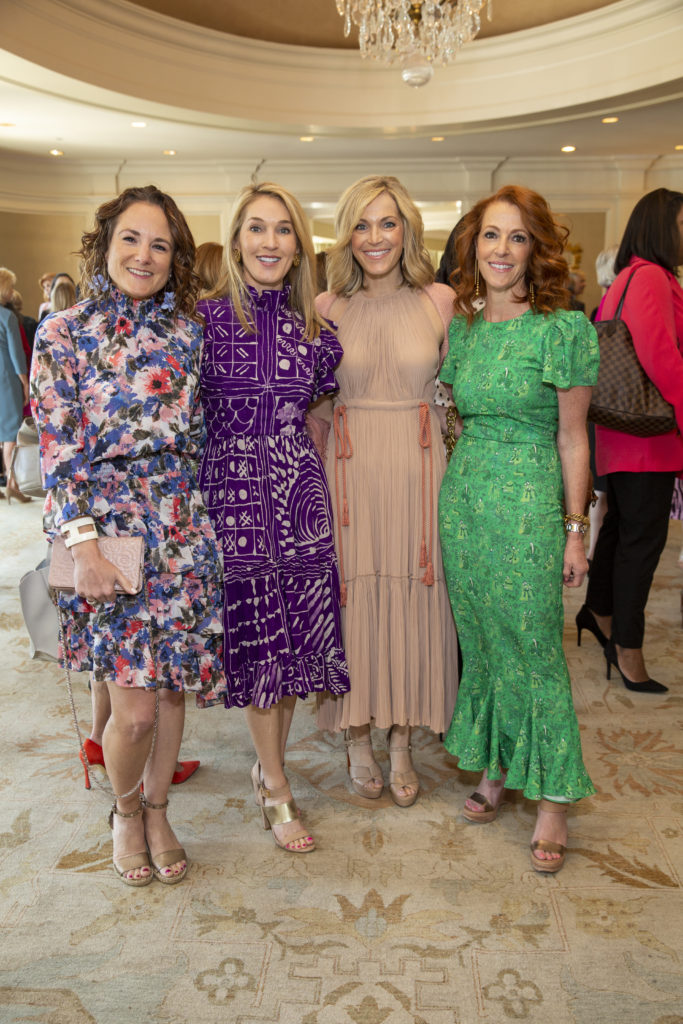Becky Livingstone, Jenni Schillser, Jacee Wolf, Christine Hoffer at the River Oaks Country Club luncheon benefiting The Rose 