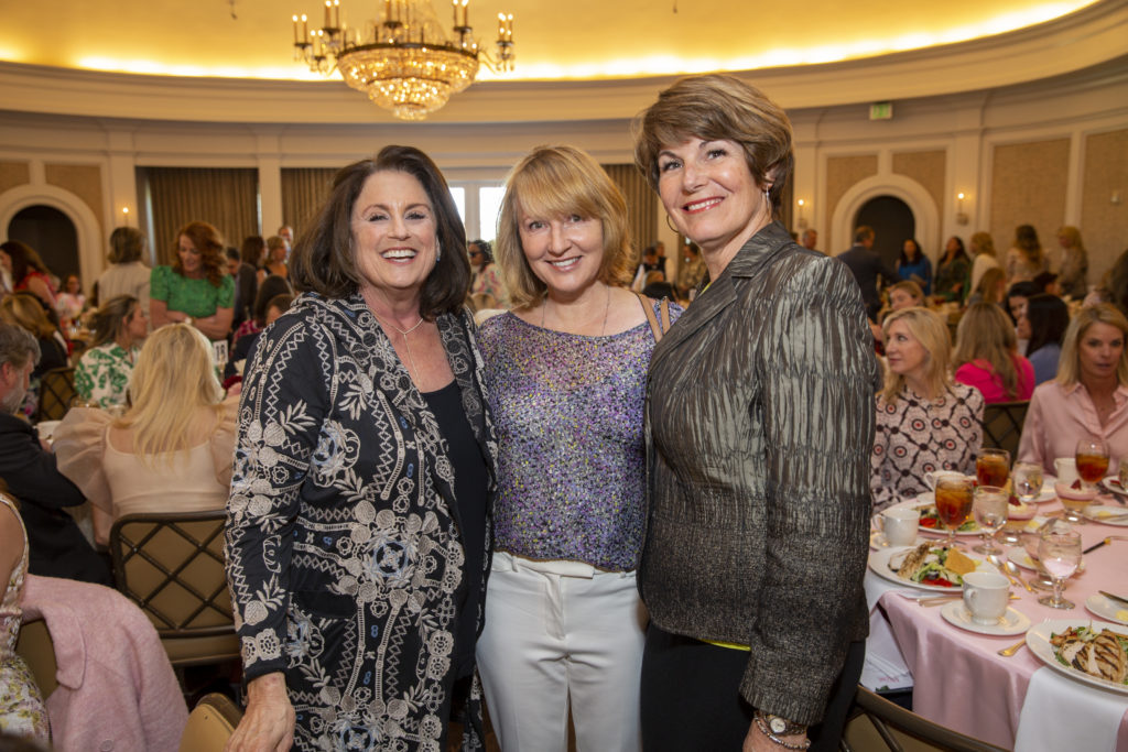 Rochelle Jacobson, Andrea Link, Gerrie Richards at The Rose luncheon