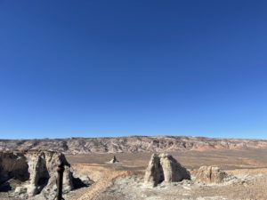 Amangiri Via Ferrata Cave Peak Stairway view
