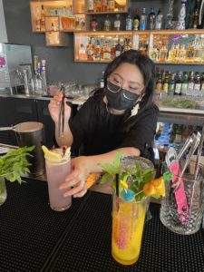 The special elixirs offered at Wild were created by  Laurie Harvey and Kris Sowell of Ladies of Libation.