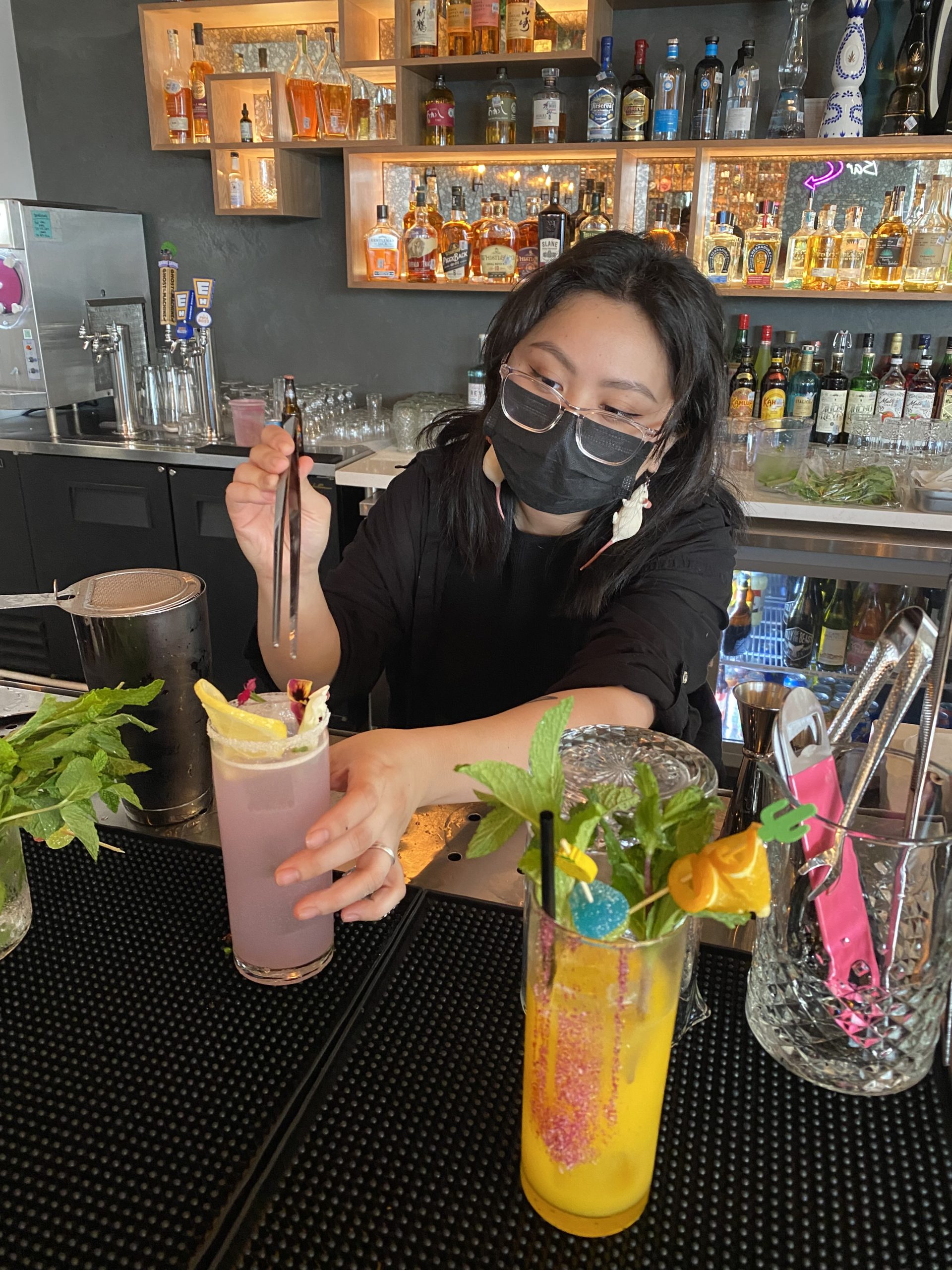 The special elixirs offered at Wild were created by Laurie Harvey and Kris Sowell of Ladies of Libation.