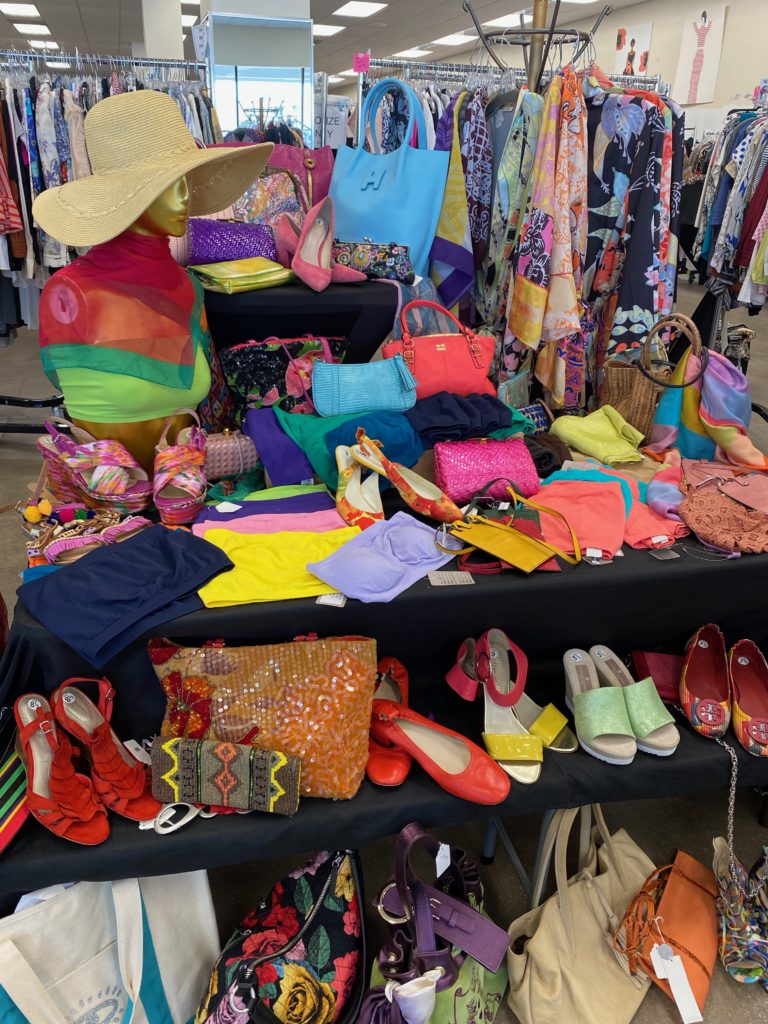 Colorful items at the Salvation Army Auxiliary Reflections on Style Chic Boutique