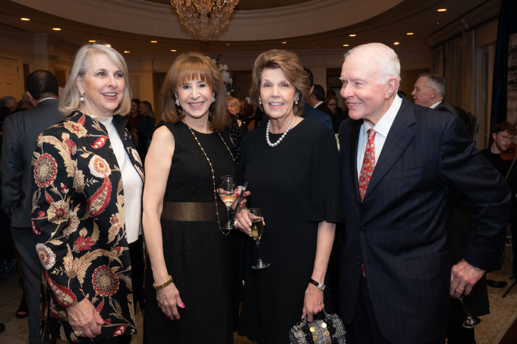 Susan Hansen, Vicki West, Lilly & Thurman Andress at the Rice University salute to Cynthia and Life Trustee Bucky Allshouse