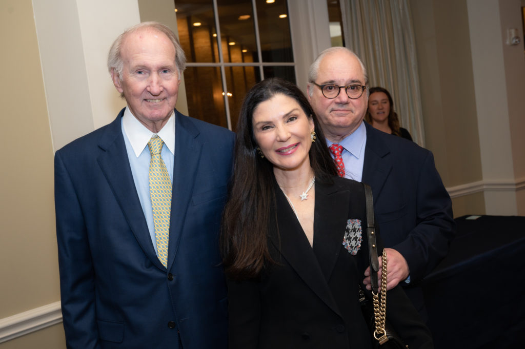 Jim Crownover, Cynthia & Anthony Petrello at the Rice University salute to Cynthia and Bucky Allshouse