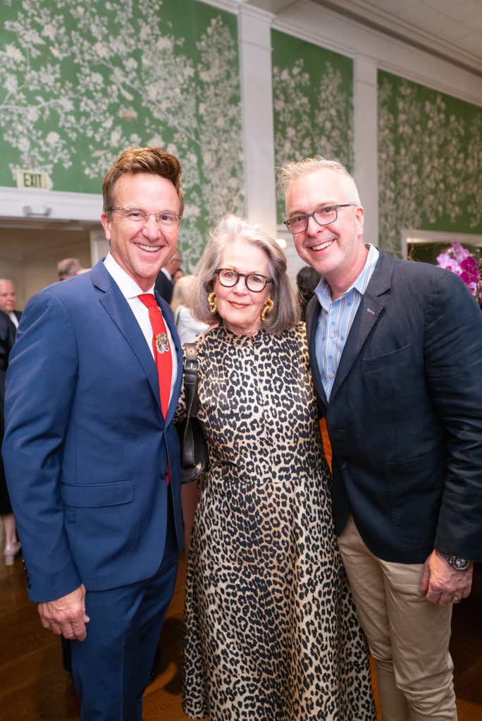 Jay Monroe, Carol Barden, Todd Novak at Preservation Houston's Good Brick Awards dinner.