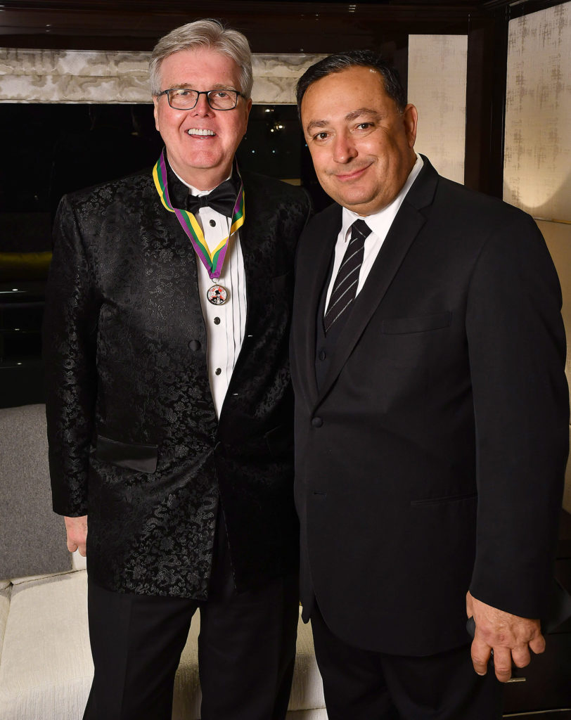 Lt. Governor Dan Patrick and Art Acevedo at the annual San Luis Salute. (Dave Rossman photo)