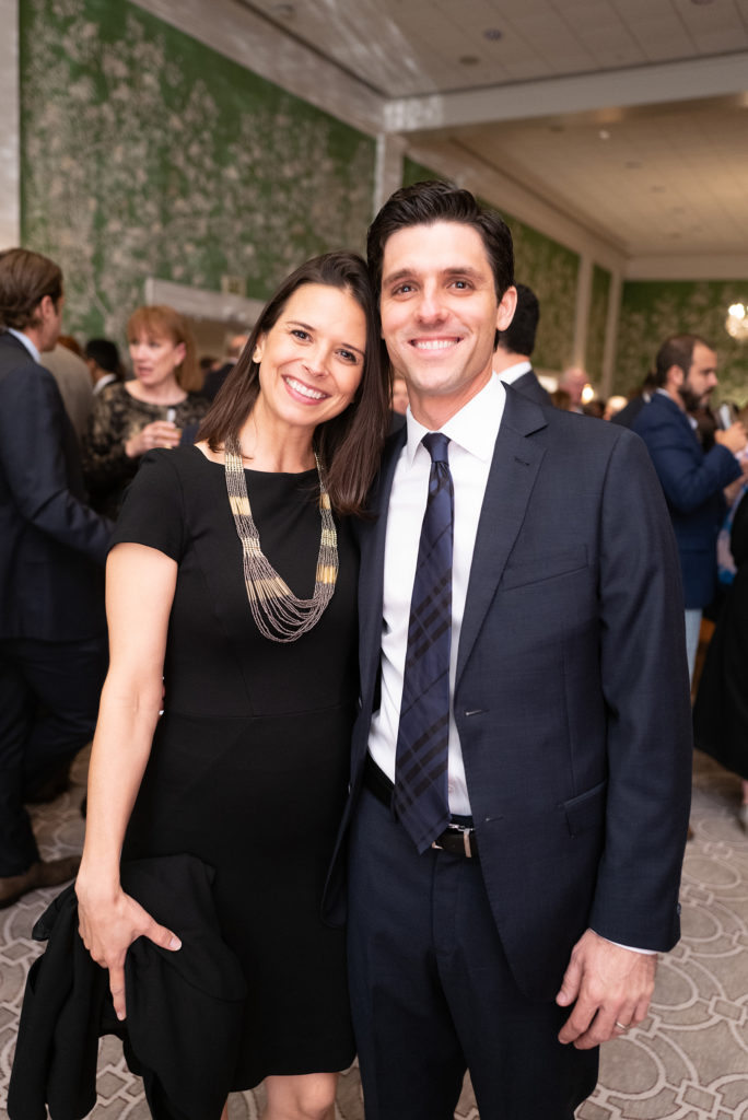 Marie & Michael Sims at Preservation Houston's Good Brick Awards dinner.