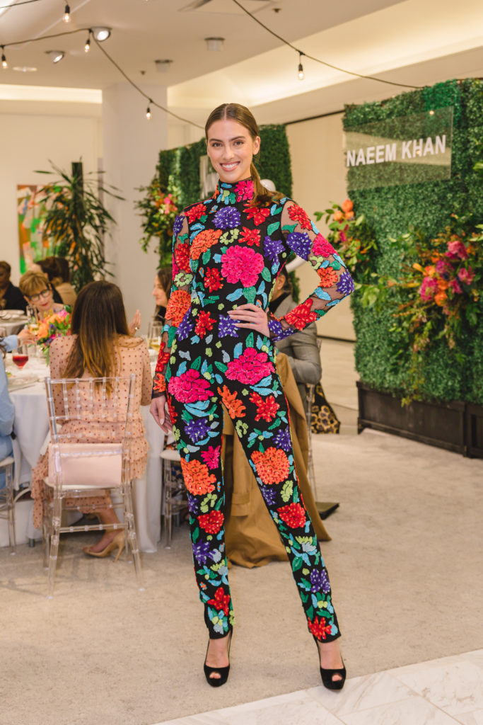 Naeem Khan floral embroidered jumpsuit. (Photo by Johnny Than)