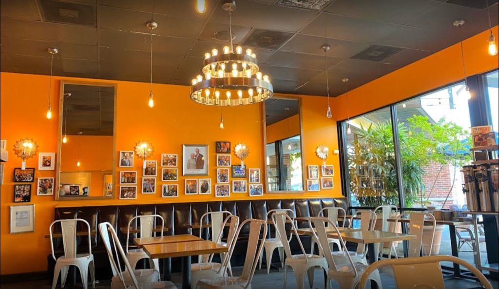 The highly coveted wall space was saved for future framed pictures of guests.