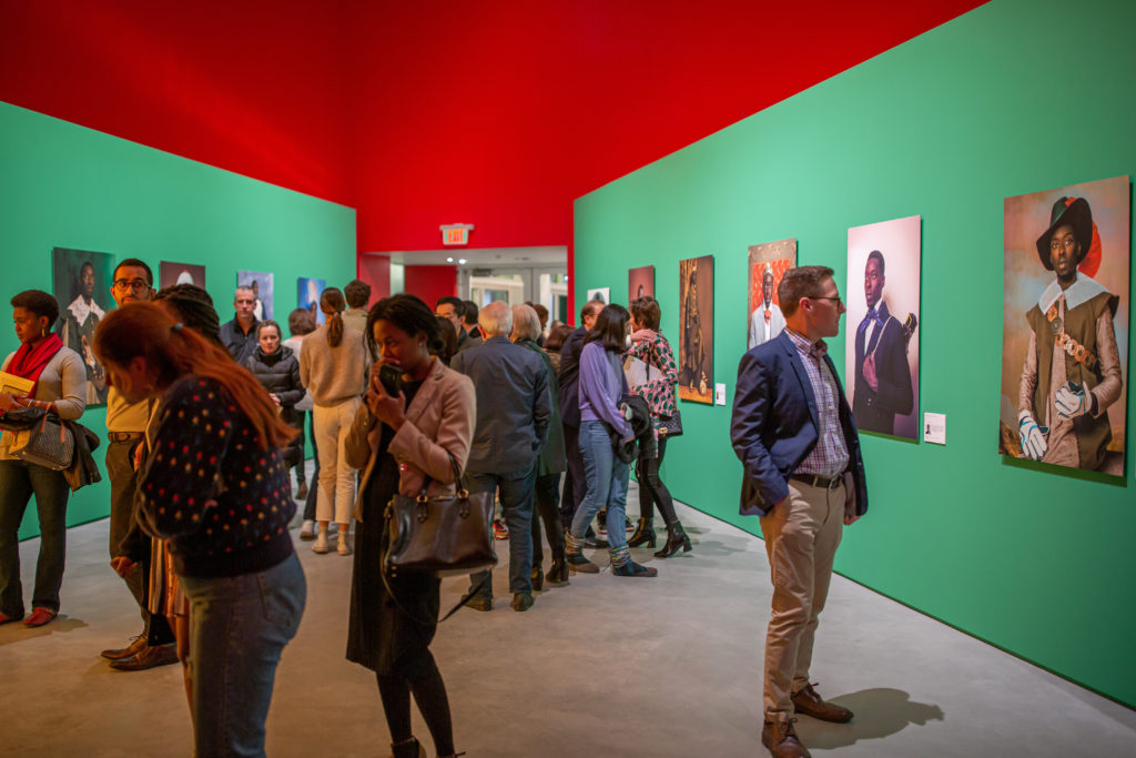 An engaged crowd takes in “Radical Revisionists," Spring 2020. (Photo by Allyson Huntsman)