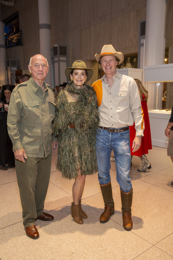 Reed & Laurie Morian, Bill Montgomery at the HMNS gala (Photo by Jenny Antill)