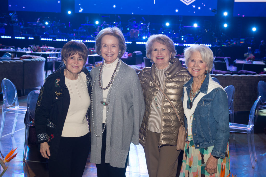 Regina Rogers, Joyce Ahearn, Ginger Blanton, Shelly Tortorice at the MD Anderson Cancer Center 80th anniversary celebration. (Photo courtesy of MD Anderson)