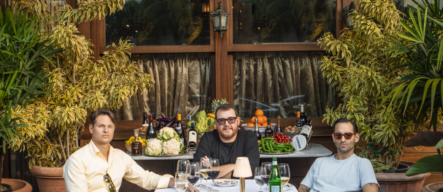 Carbone Rich Torrisi, Jeff Zalaznick, Mario Carbone at Carbone Miami Beach 2