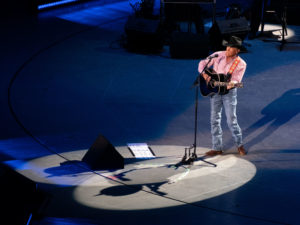 George Strait returned to the rodeo stage to perform a closing concert for the 2022 Houston Livestock Show and Rodeo which returned after nearly two Covid-19 years off for it’s 90th season Sunday March 20, 2022 at NRG Stadium