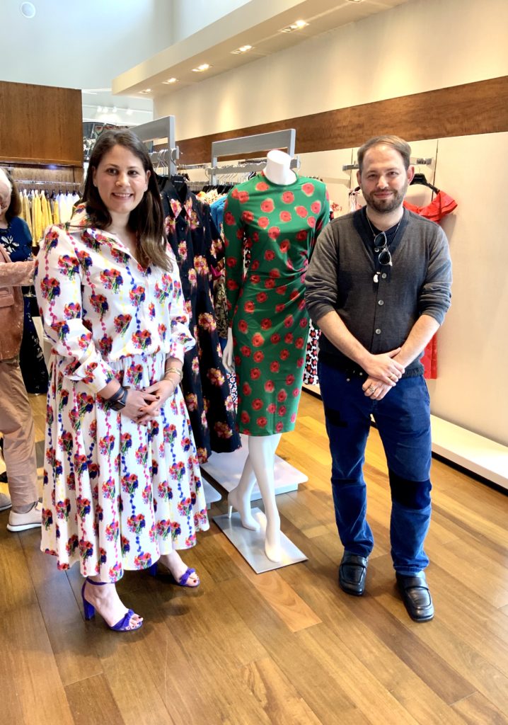 Jonathan Cohen, right, met business partner Sarah Leff, left, while attending Parsons School of Design. Together, they formally launched Jonathan Cohen in 2011. (Photo by Jennifer Greene)