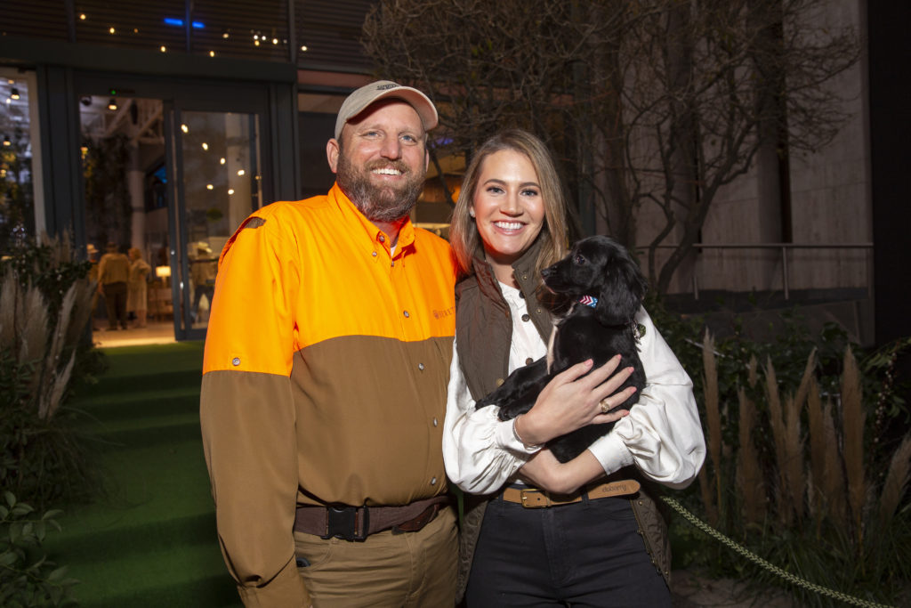 Gala chair Shaun Gordy and friend at the HMNS The Great Outdoors gala (Photo by Jenny Antill)