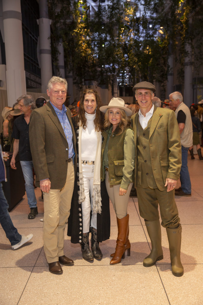 Steve & Kate Gibson, Carolyn & Garry Tanner at the HMNS gala (Photo by Jenny Antill)