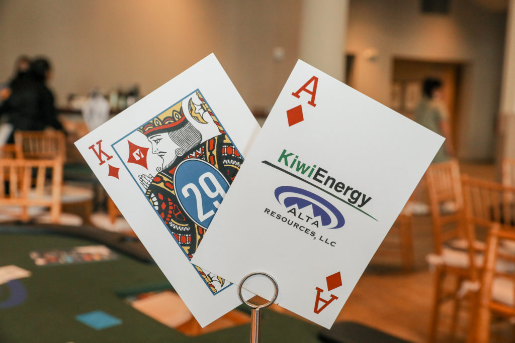 The table signs set the scene — and the theme. (Photo by Priscilla Dickson)