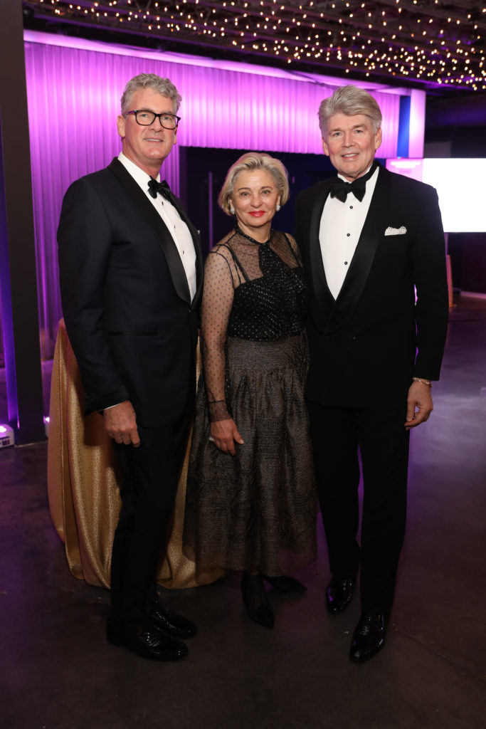 Tom LeCloux, Beth Madison, Steve Hamilton at the Stages "Light the Night" gala held at The Gordy (Photo by Priscilla Dickson)