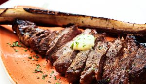 Tomahawk Steak at Rare –