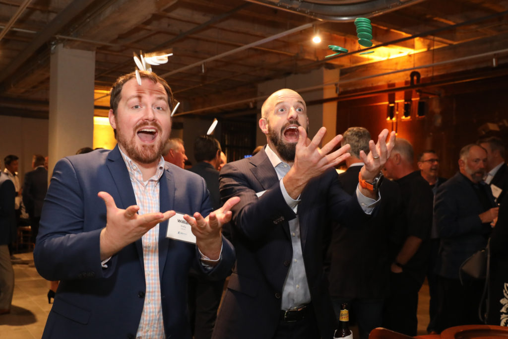 William Kelly, Kyle Lewis at the Oil & Gas Texas Hold 'Em tournament  (Photo by Priscilla Dickson)