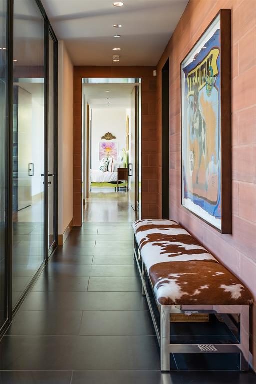 A Texas-inspired hallway. 