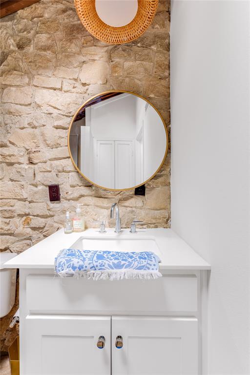 One of two bathrooms. 